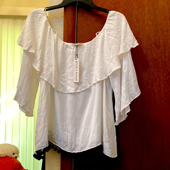 alice + olivia classy elegant top NWT - Picture 3 of 11
